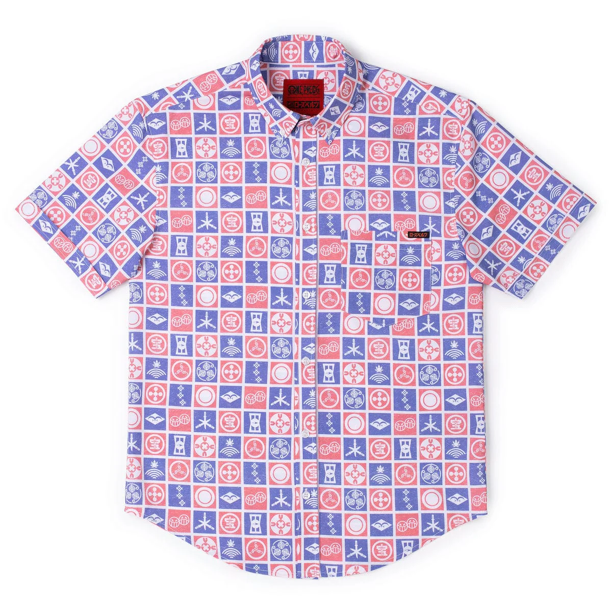 One Piece "Stamps of the Sea" – KUNUFLEX Short Sleeve Shirt - Image 5