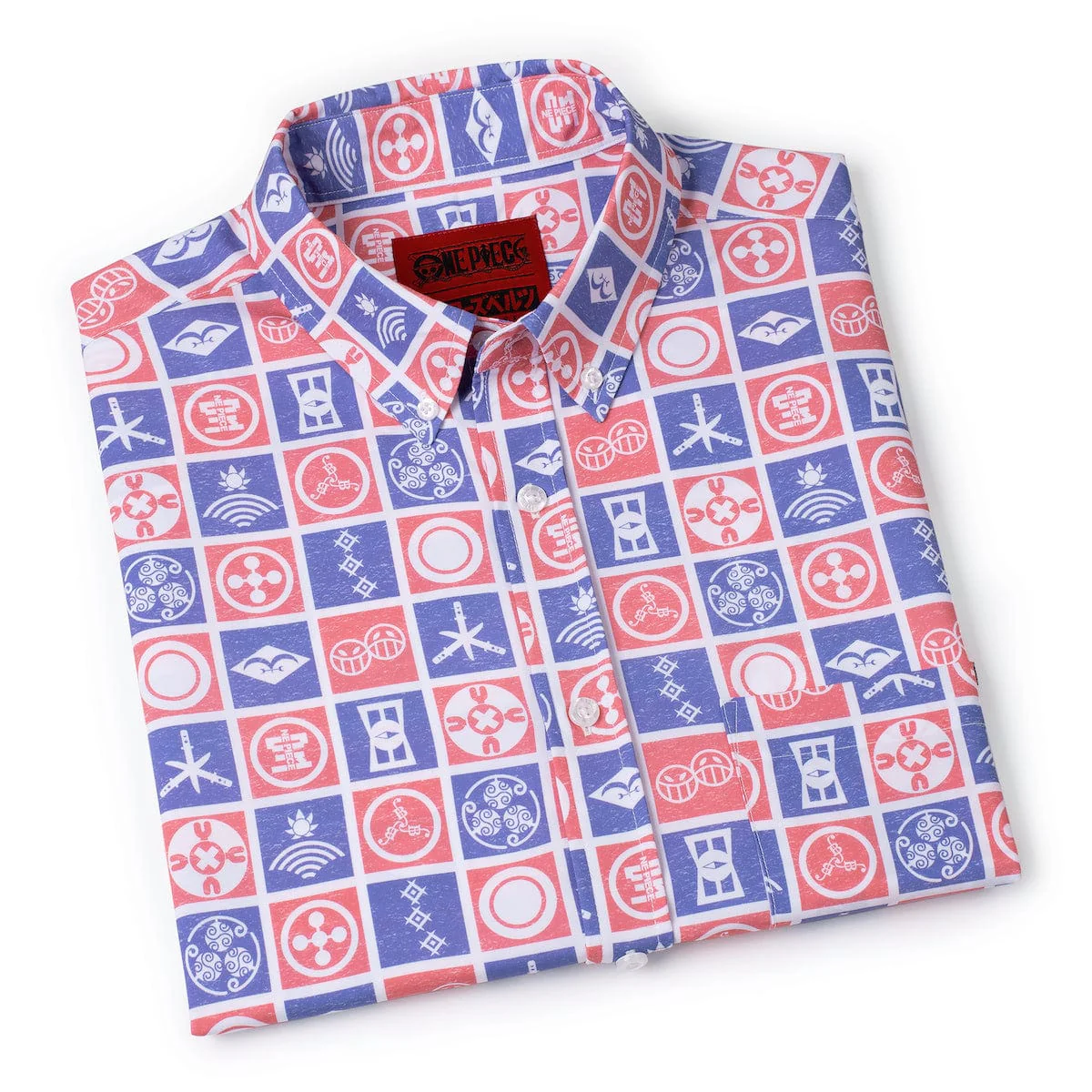One Piece "Stamps of the Sea" – KUNUFLEX Short Sleeve Shirt - Image 8