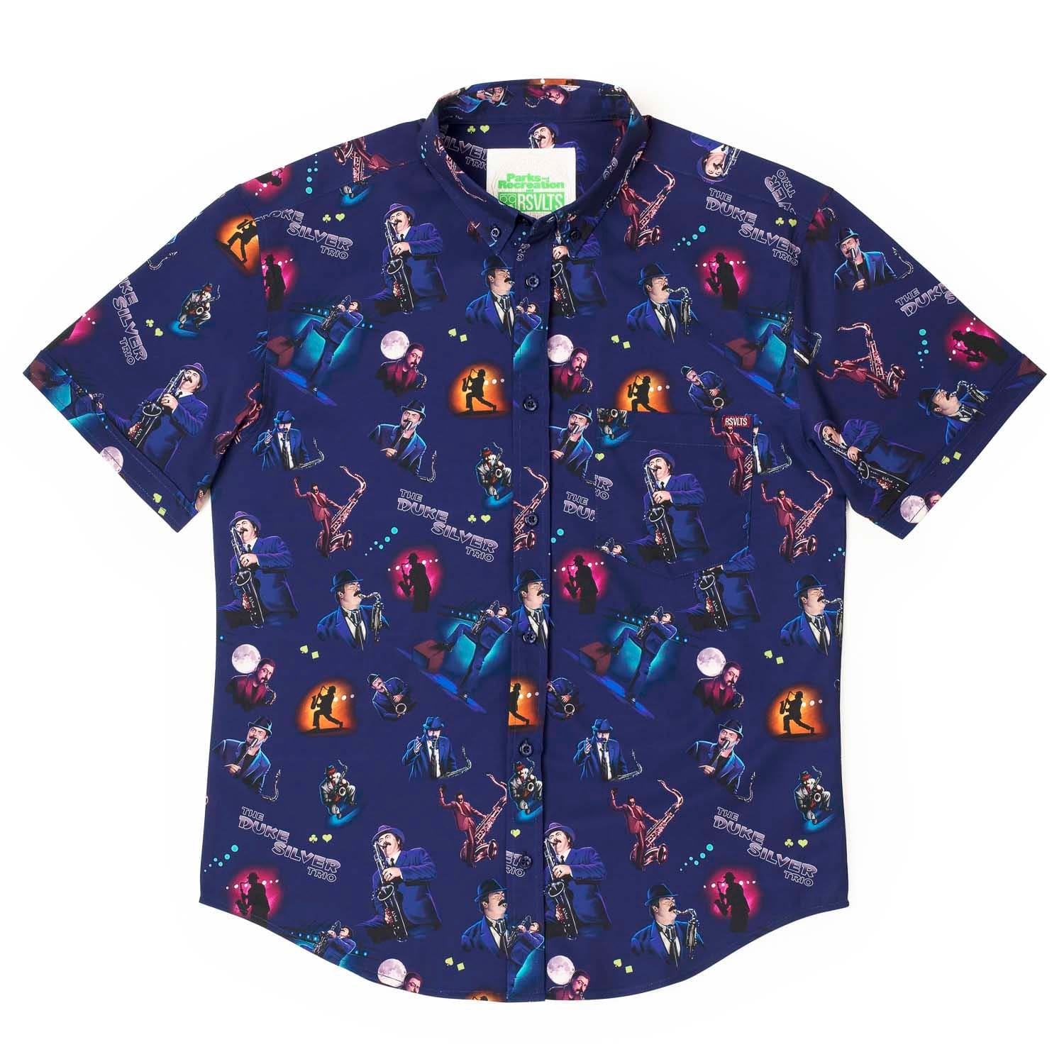 Parks and Recreation “The Duke Silver Trio” – KUNUFLEX Short Sleeve Shirt - Image 4