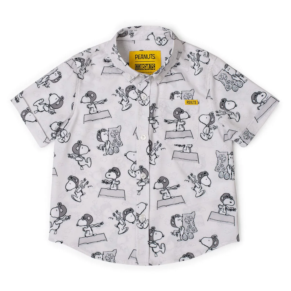 Peanuts "The Flying Ace" – Preschooler KUNUFLEX Short Sleeve Shirt - Image 2