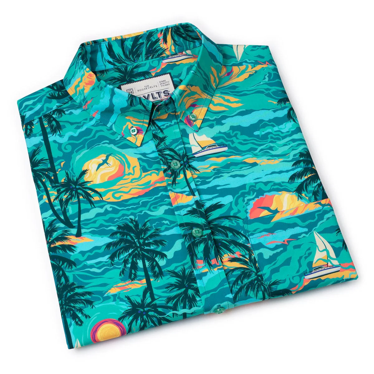 PTO (Palm Tree Oasis) – KUNUFLEX Short Sleeve Shirt - Image 6