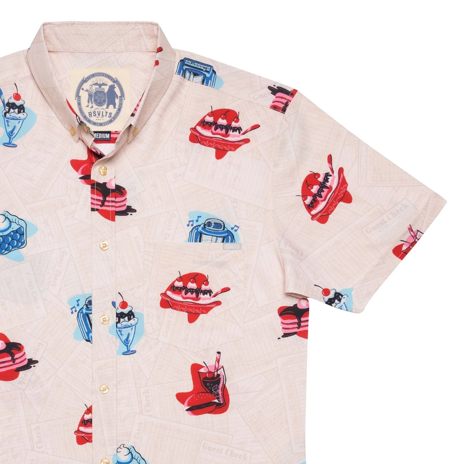 Red, White, and Blue Plate Special – KUNUFLEX Short Sleeve Shirt - Image 2