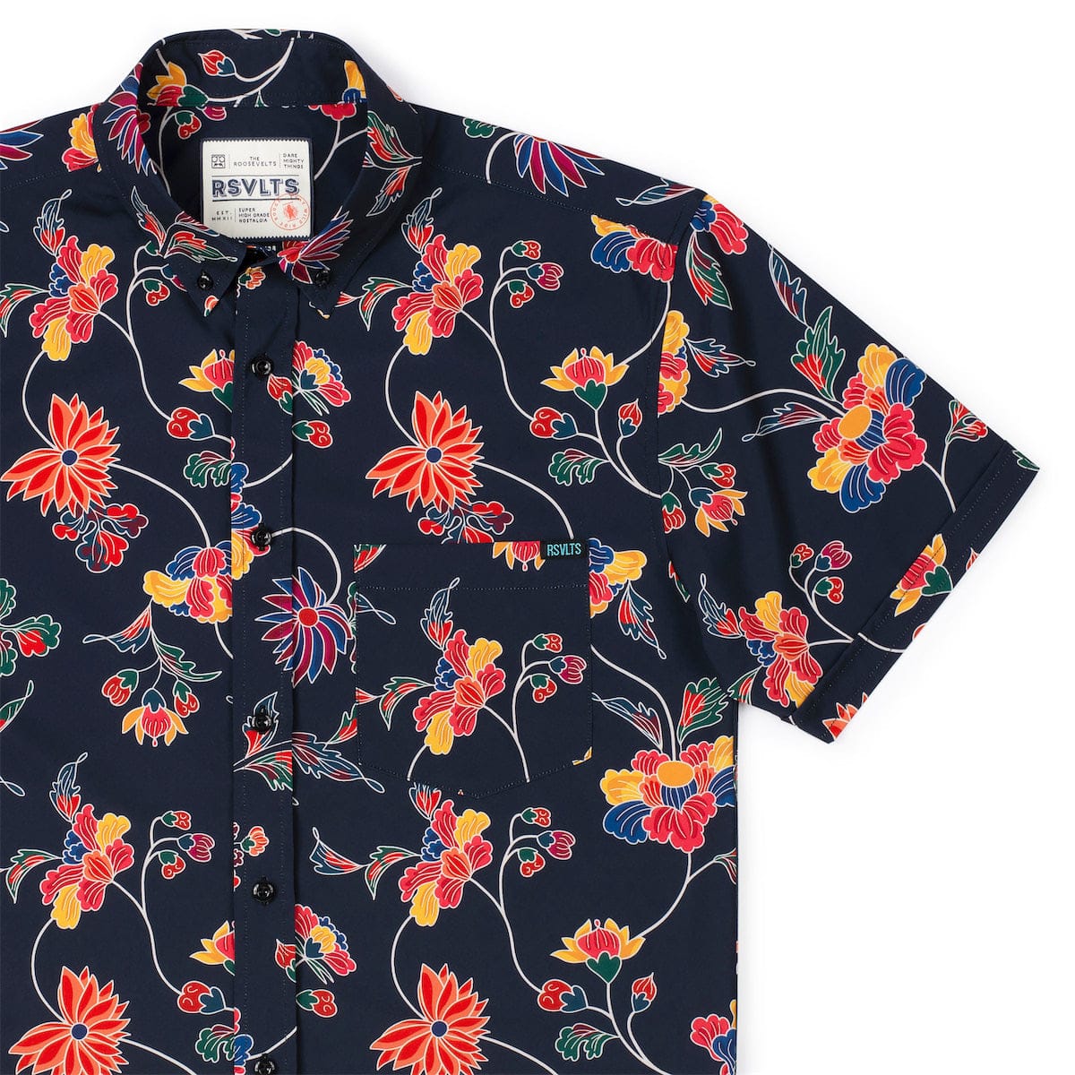 Retro Vines – KUNUFLEX Short Sleeve Shirt - Image 2