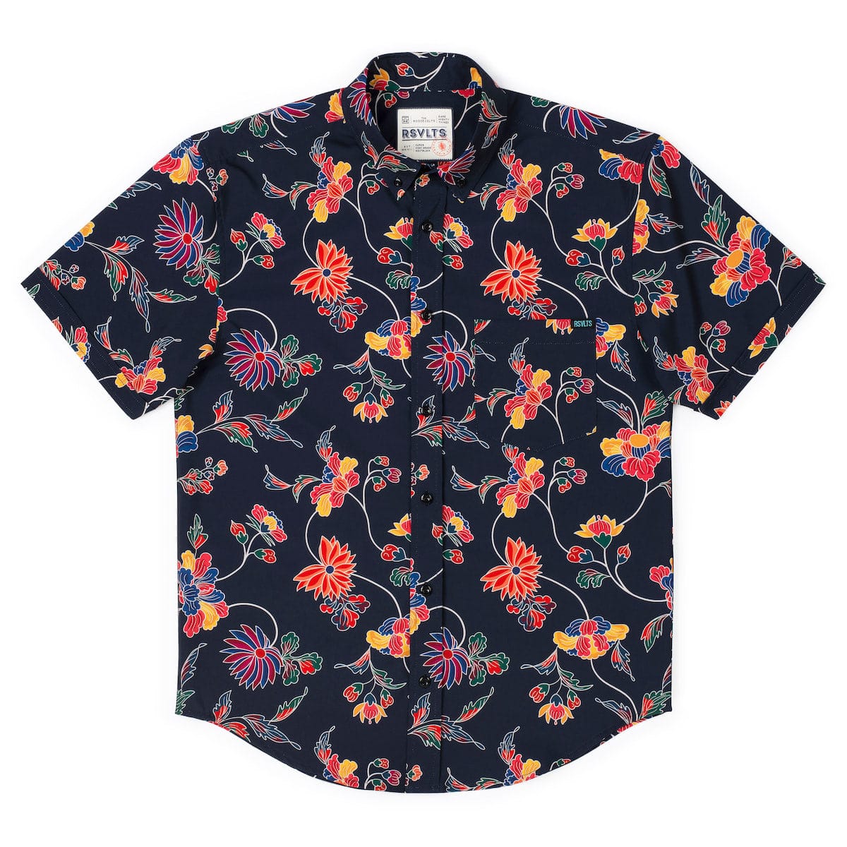 Retro Vines – KUNUFLEX Short Sleeve Shirt - Image 5