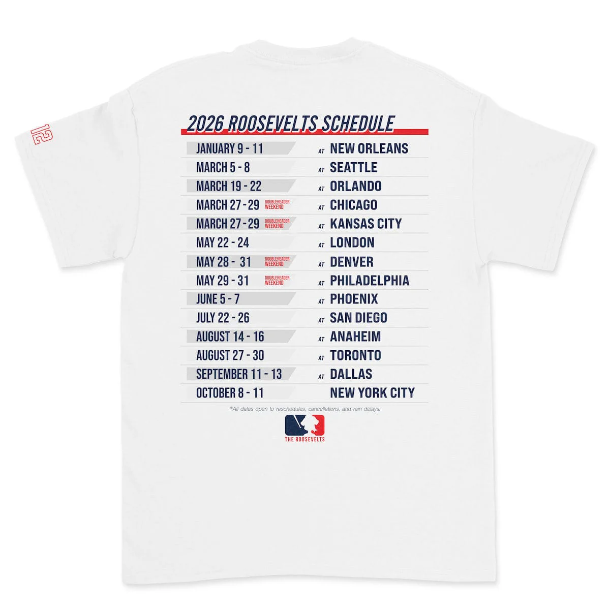Roosevelts Road Trip – Crewneck Tee - Image 2