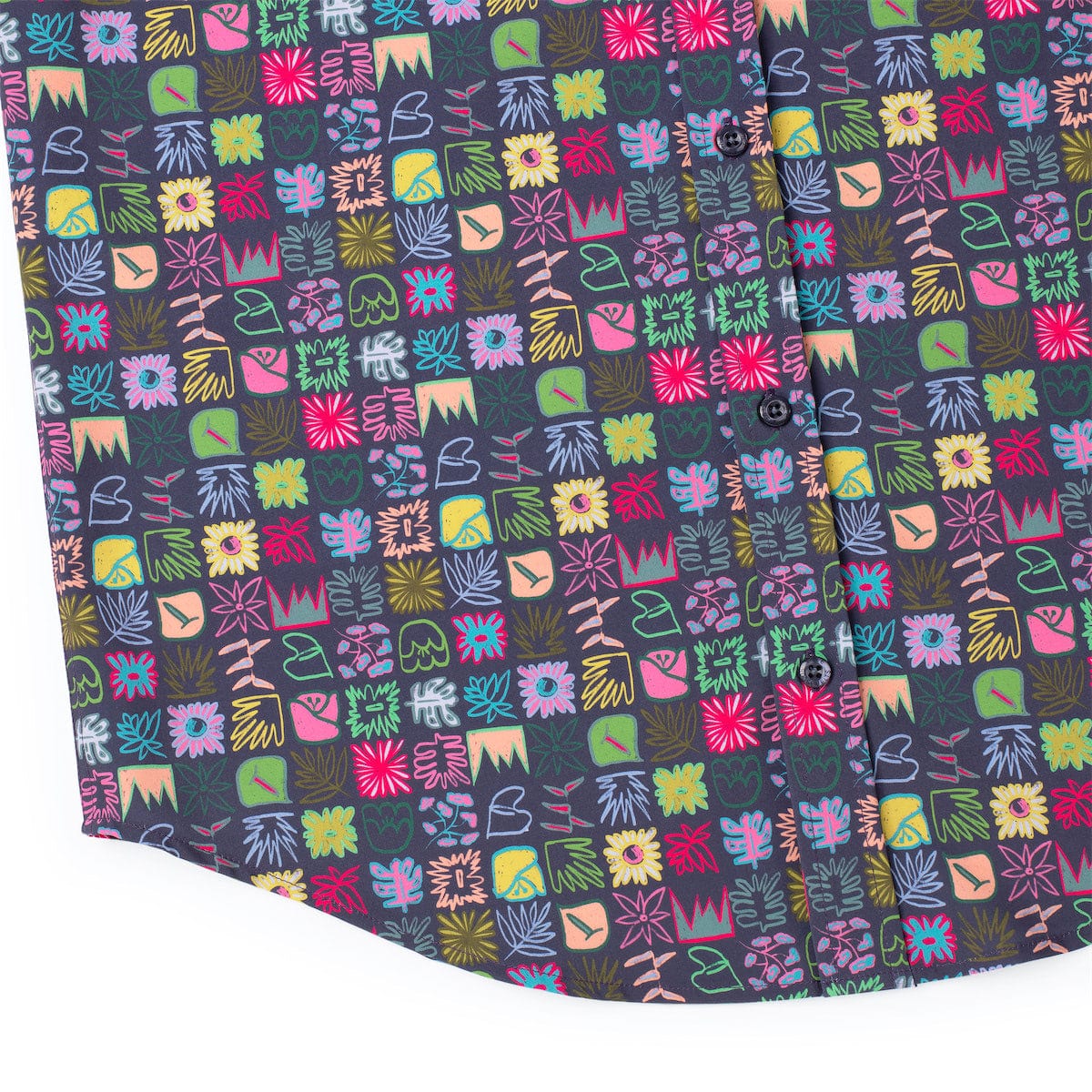 Scribble Squares – KUNUFLEX Short Sleeve Shirt - Image 5