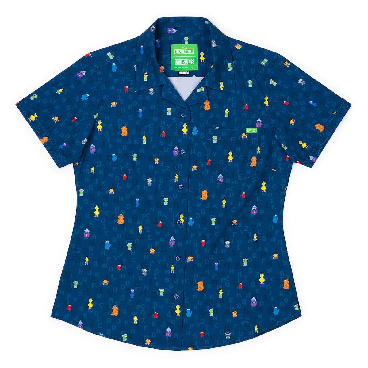 Sesame Street "8-Bit Buddies" – Women's KUNUFLEX Short Sleeve Shirt - Image 2