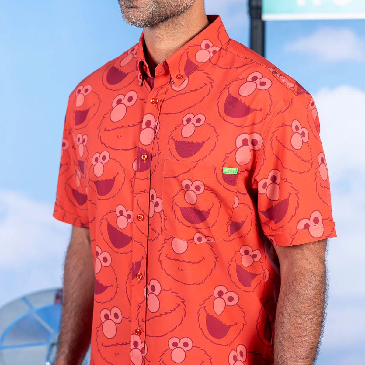 Sesame Street "Elmo Everywhere" – KUNUFLEX Short Sleeve Shirt - Image 4