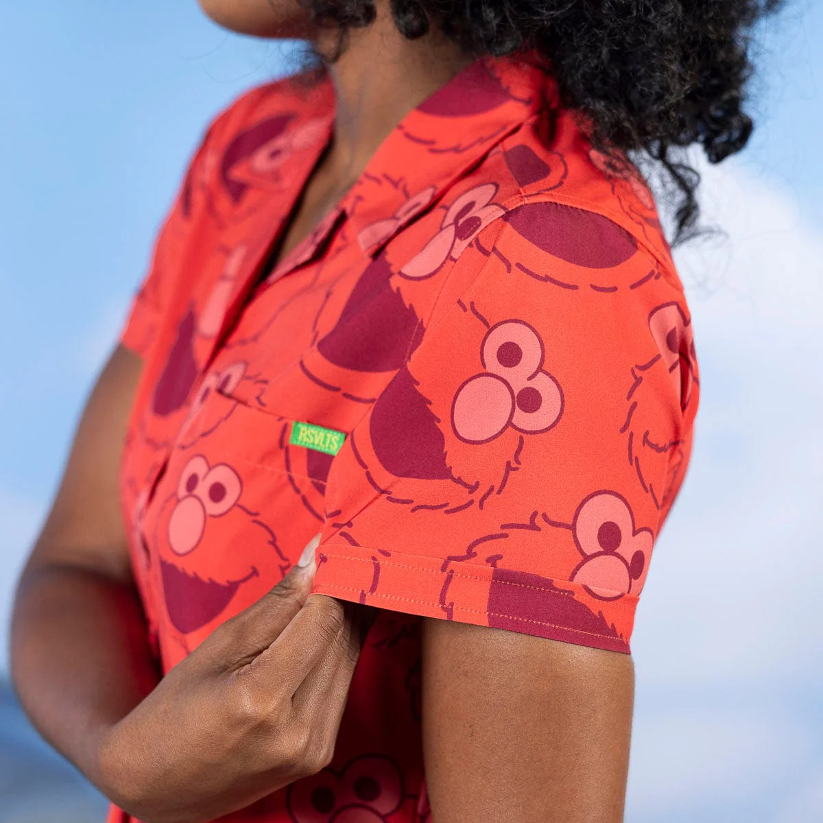 Sesame Street "Elmo Everywhere" – Women's  KUNUFLEX Short Sleeve Shirt - Image 5