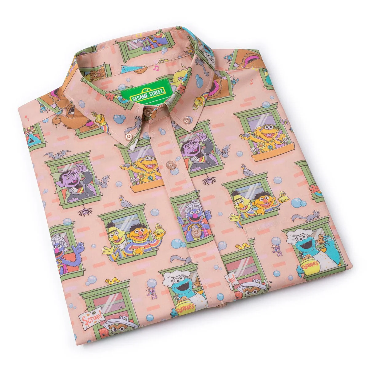 Sesame Street "Welcome to the Neighborhood" – KUNUFLEX Short Sleeve Shirt - Image 8