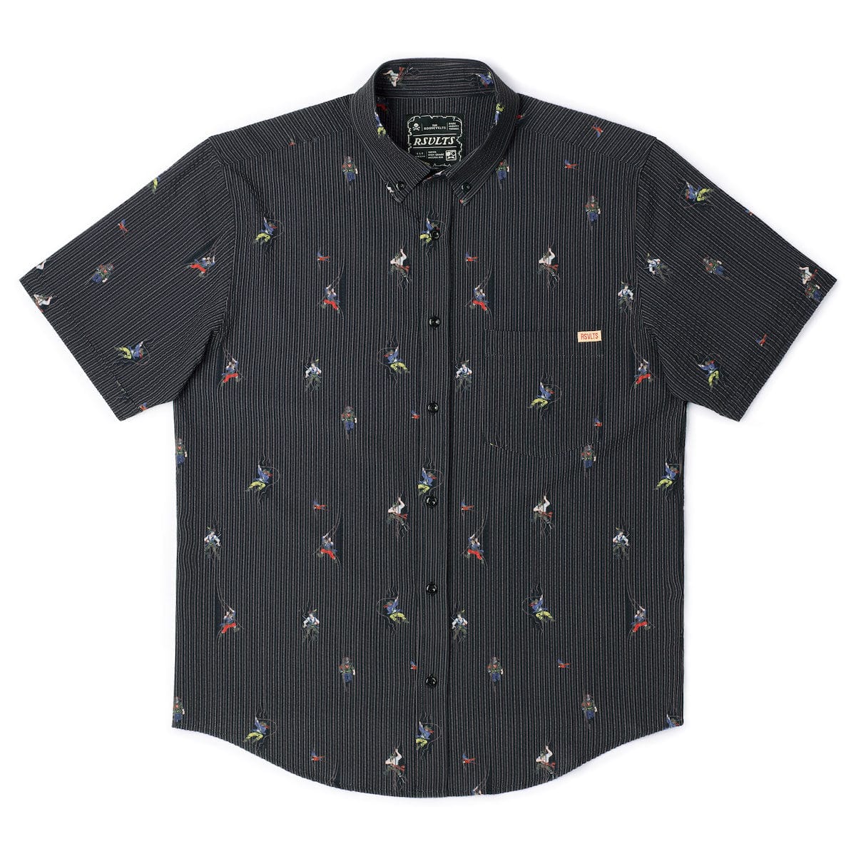 Shiver Me Timbers – Stretch Seersucker Short Sleeve Shirt - Image 5