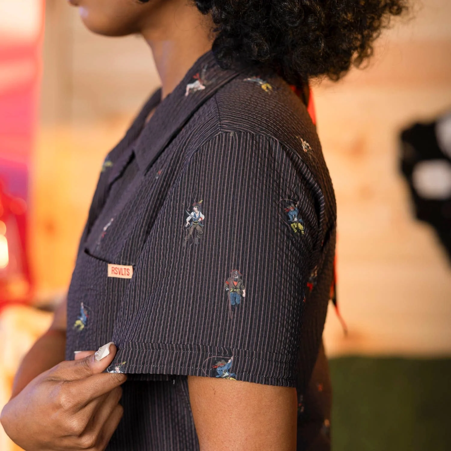 Shiver Me Timbers – Women's Stretch Seersucker Short Sleeve Shirt - Image 5