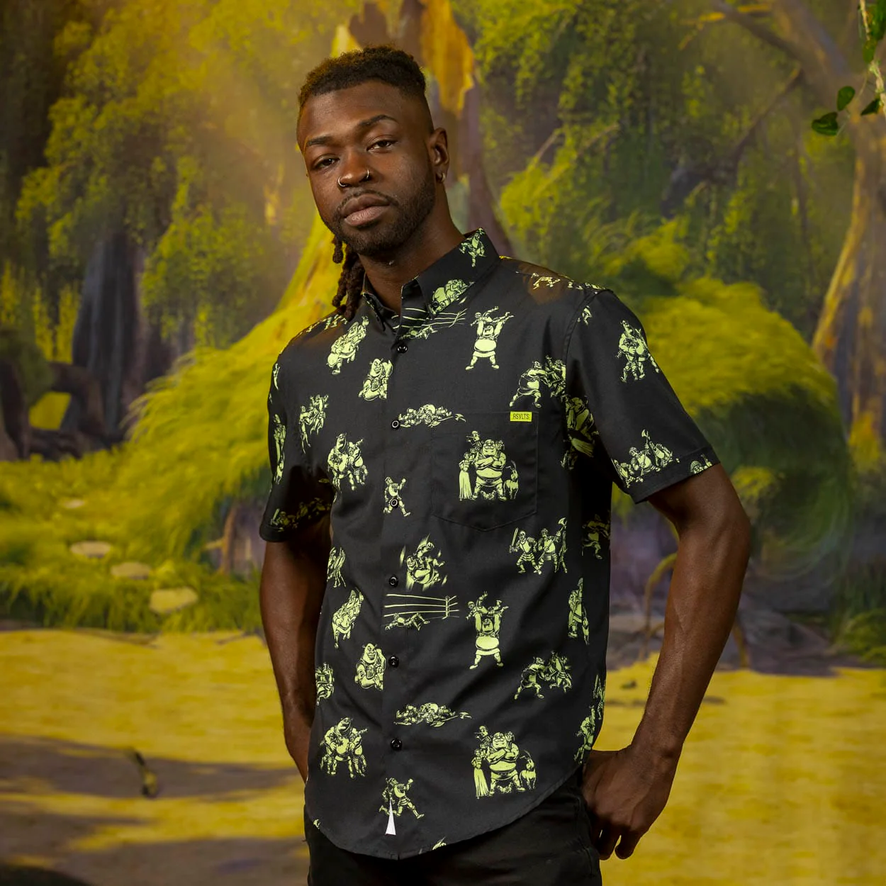 Shrek "Ogre Fight" – KUNUFLEX Short Sleeve Shirt - Image 3