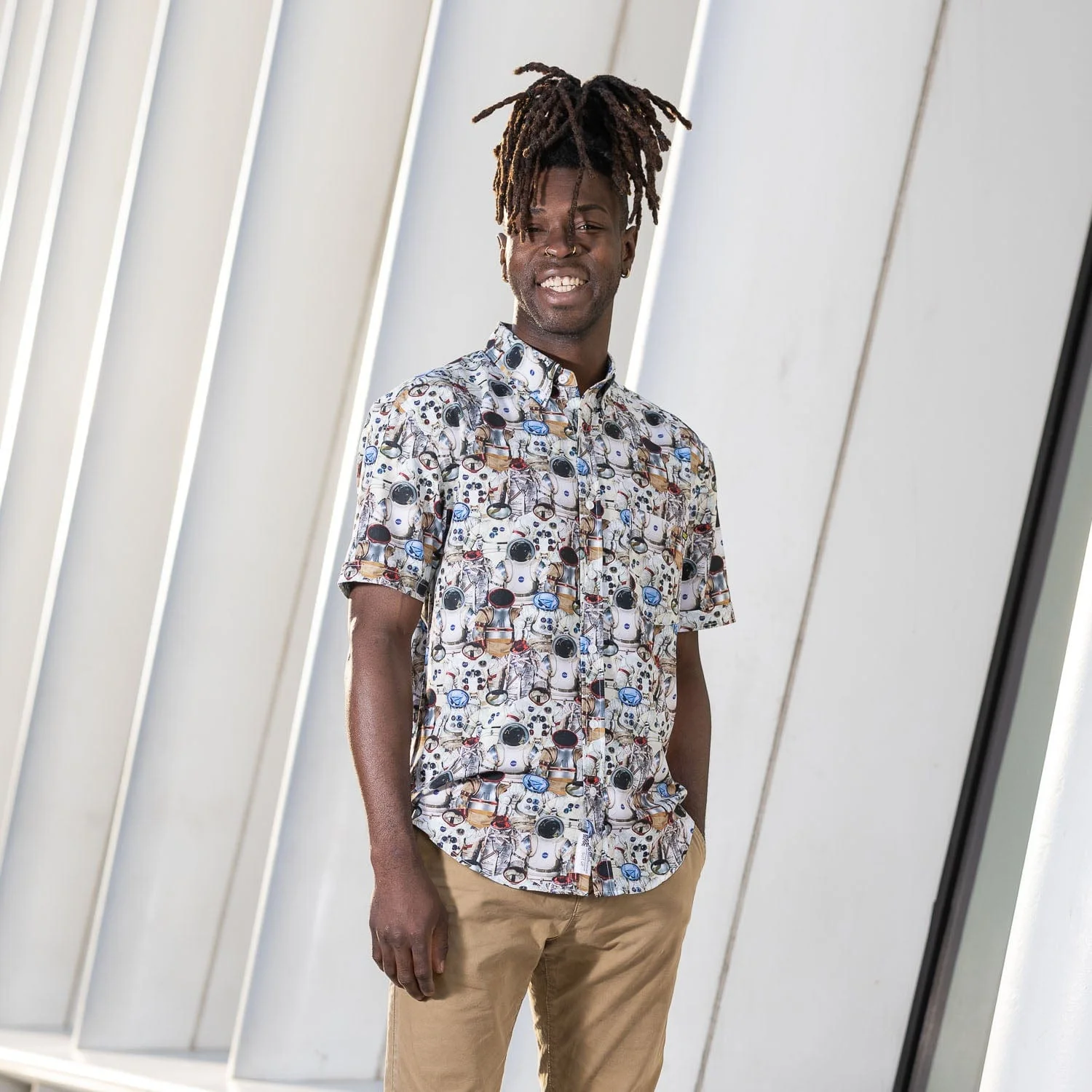 Smithsonian’s Air and Space "Suit Up" – KUNUFLEX Short Sleeve Shirt - Image 3