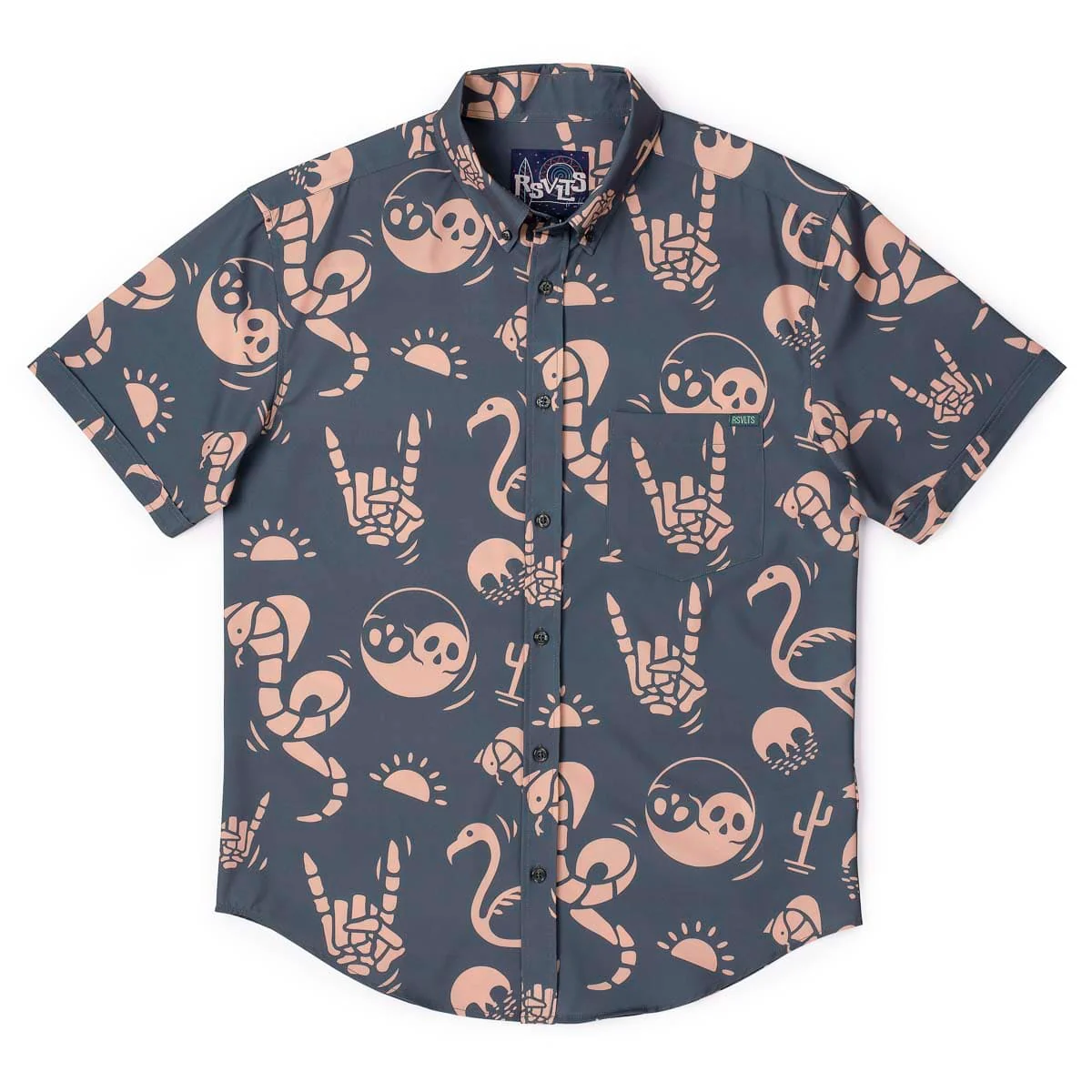 Snakes, Skulls, and Sunsets – KUNUFLEX Short Sleeve Shirt - Image 5