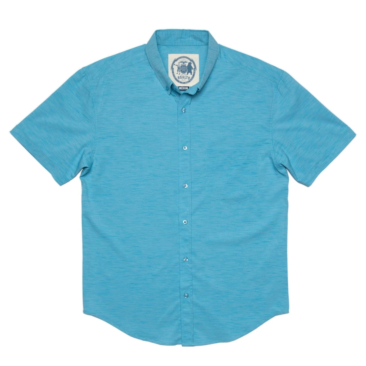 Sky High – Solid Heather KUNUFLEX Short Sleeve Shirt - Image 3