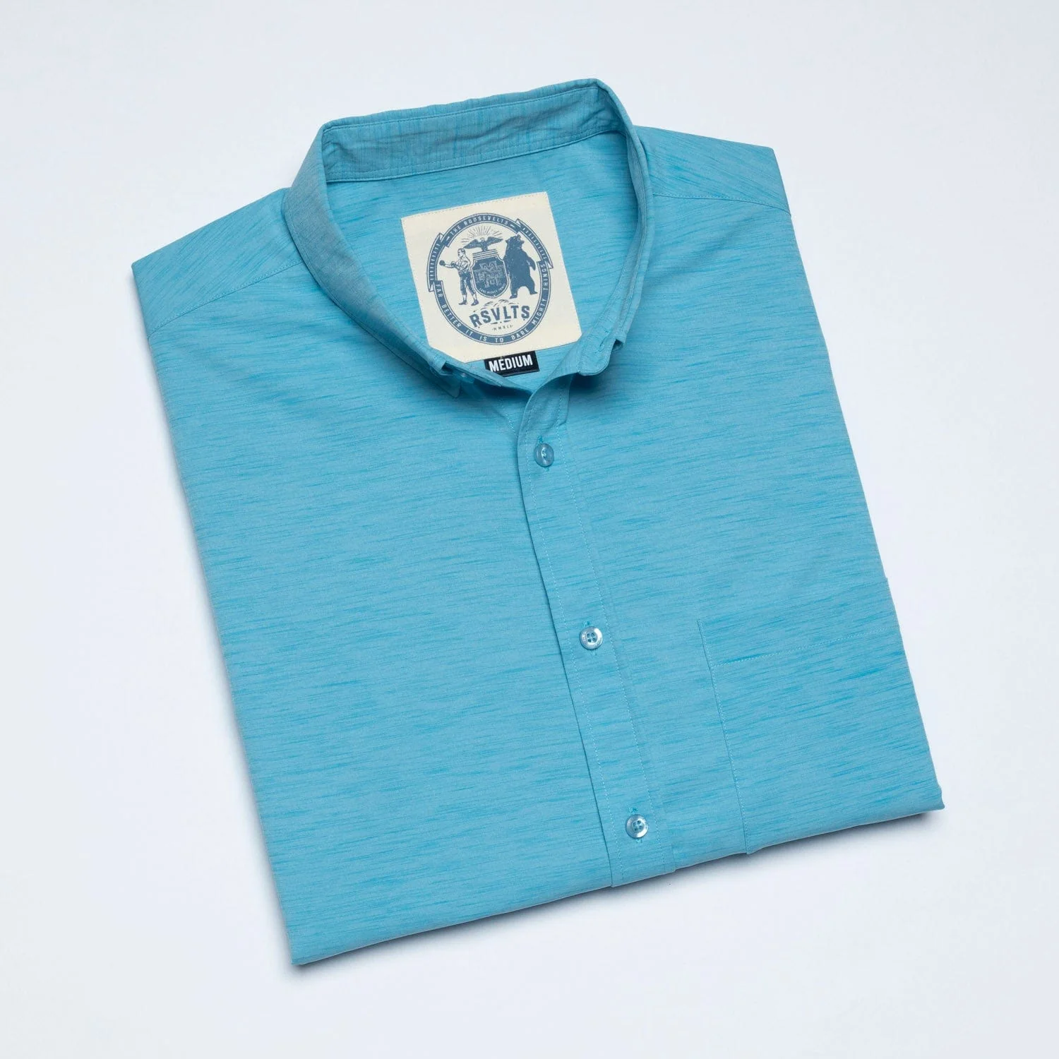 Sky High – Solid Heather KUNUFLEX Short Sleeve Shirt - Image 7