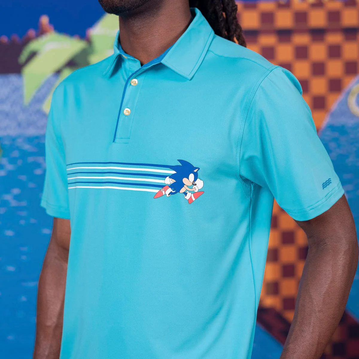 Sonic the Hedgehog "Blue Streak" – All-Day Polo - Image 4