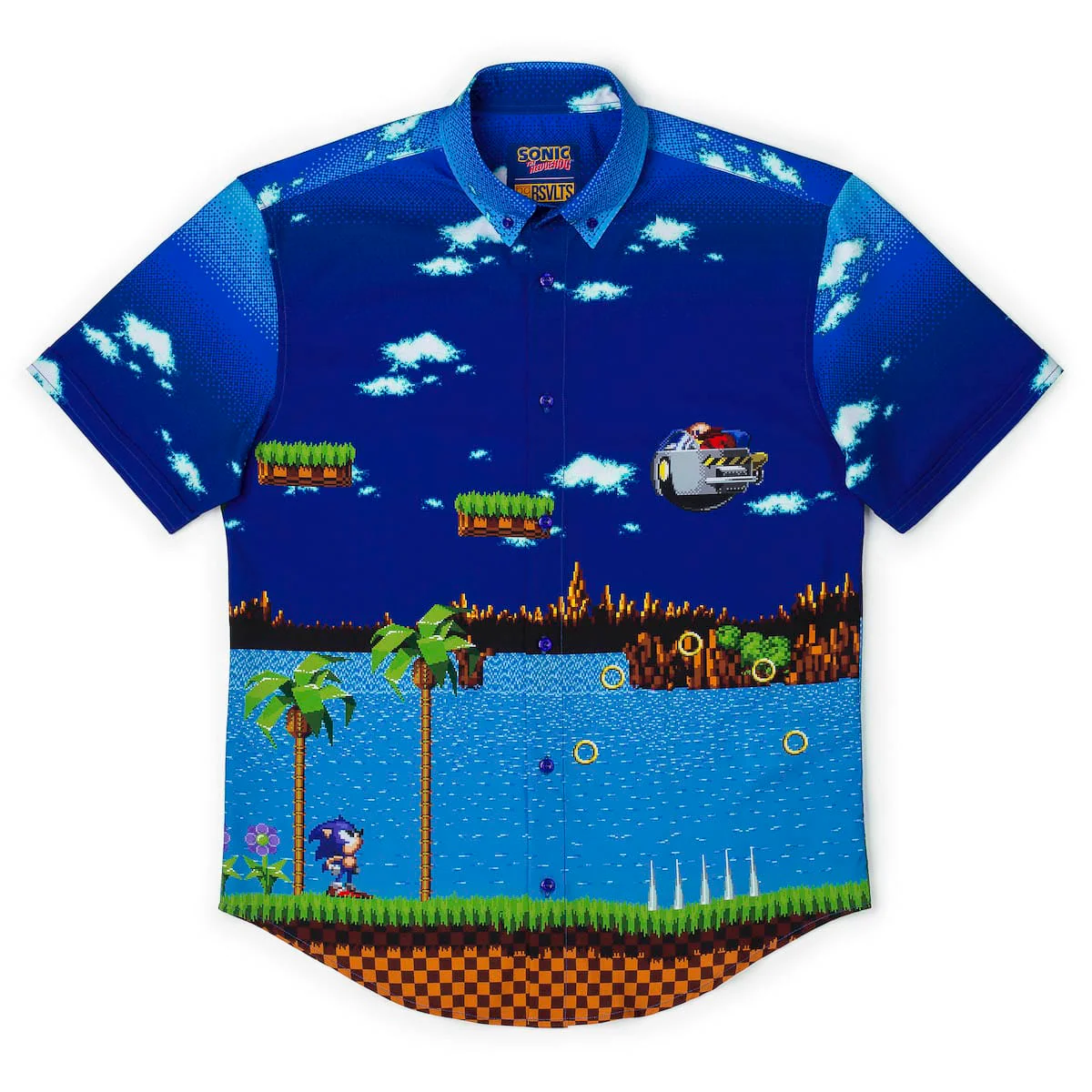 Sonic the Hedgehog "Green Hill Zone Showdown" – KUNUFLEX Short Sleeve Shirt