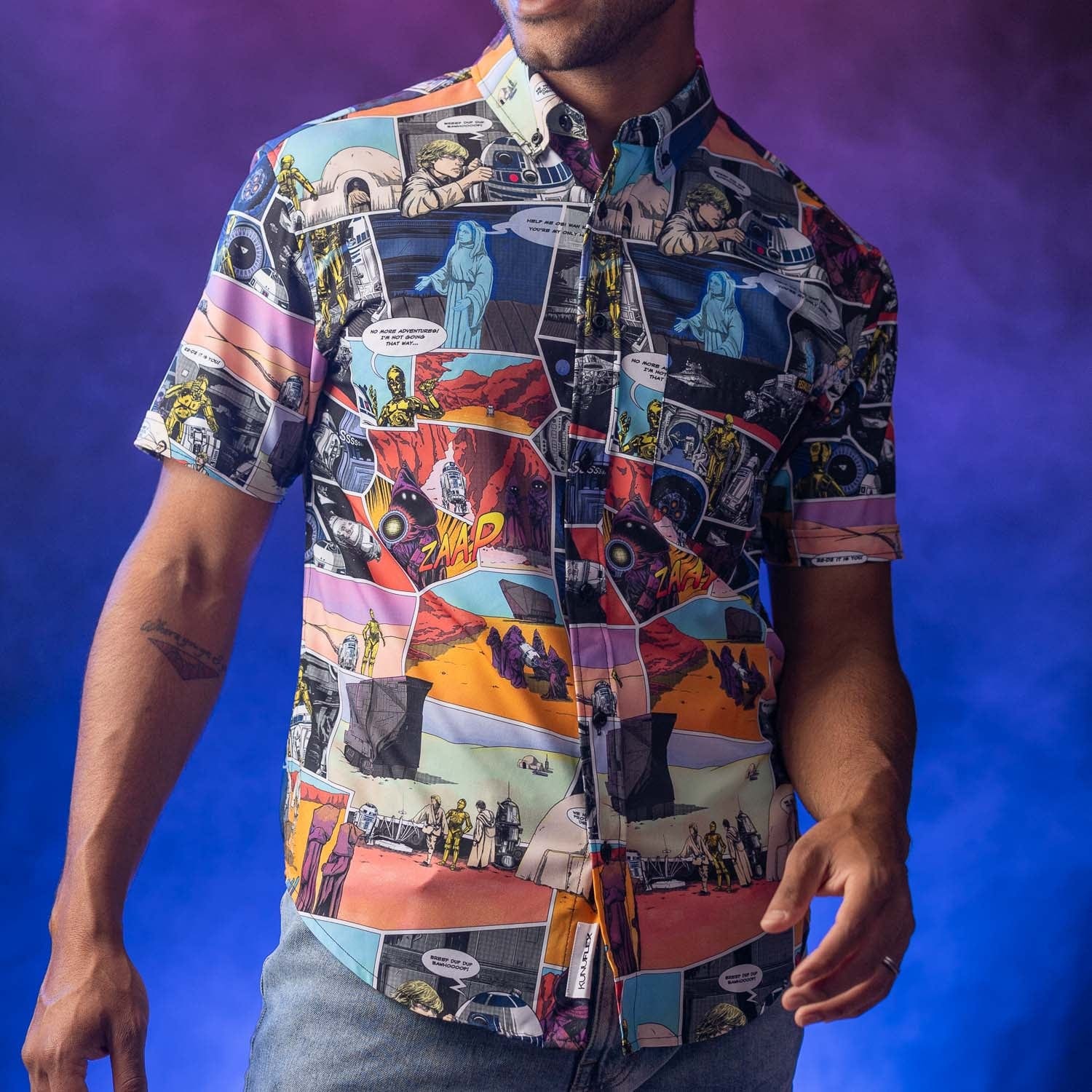 Star Wars™ "A Droid Story" – KUNUFLEX Short Sleeve Shirt - Image 3