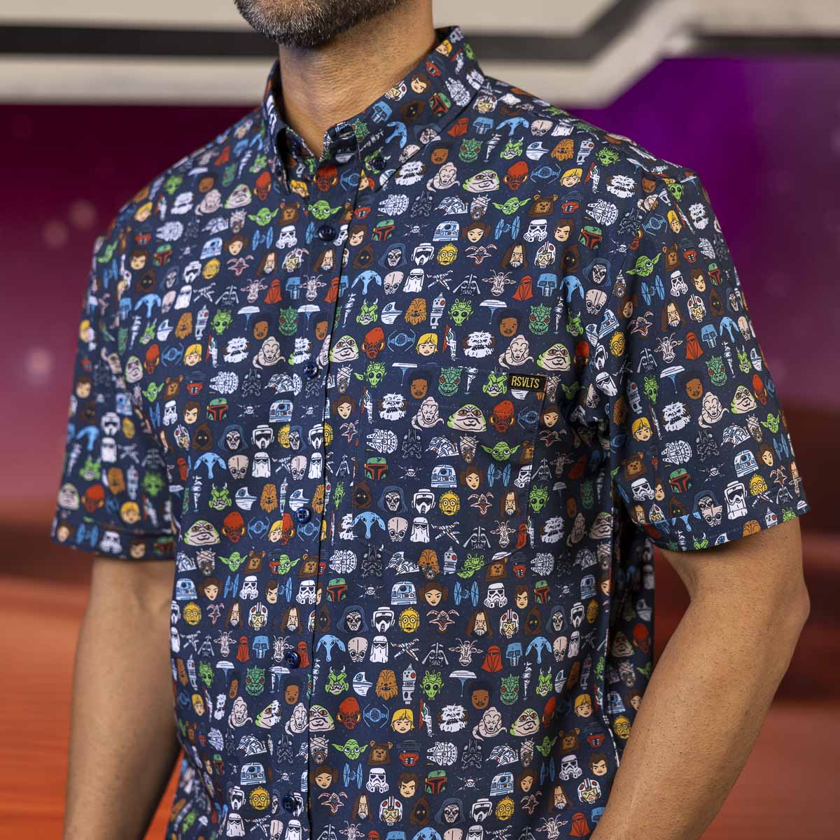 Star Wars™ "Cartoon Cosmos" – KUNUFLEX Short Sleeve Shirt - Image 4