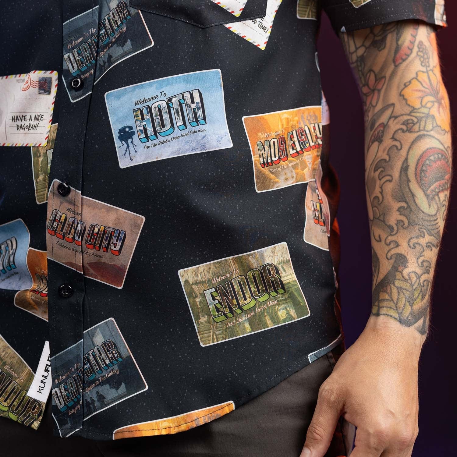 Star Wars™ "Greetings from Far, Far Away" – KUNUFLEX Short Sleeve Shirt - Image 8
