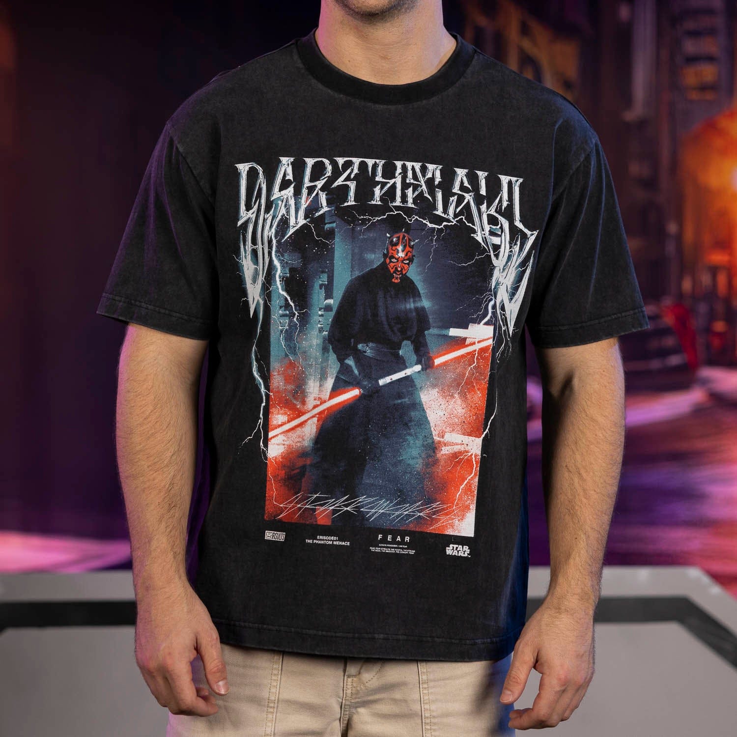 Star Wars™ "Maul Metal" – Vintage Crewneck Tee - Image 4