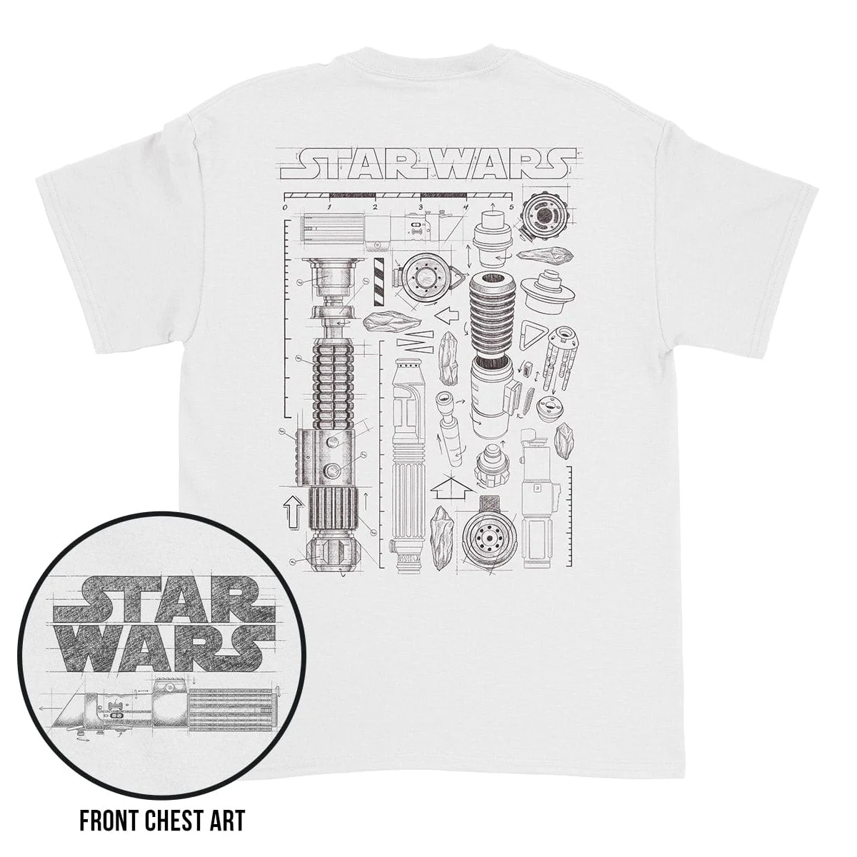 Star Wars™ "Saber Schematics" – Crewneck Tee