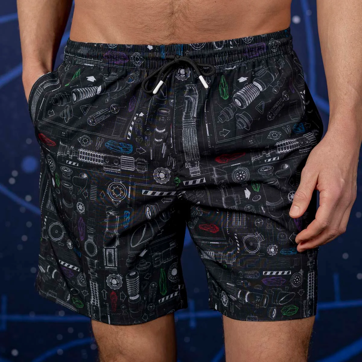 Star Wars™ "Saber Schematics" – Hybrid Shorts - Image 4