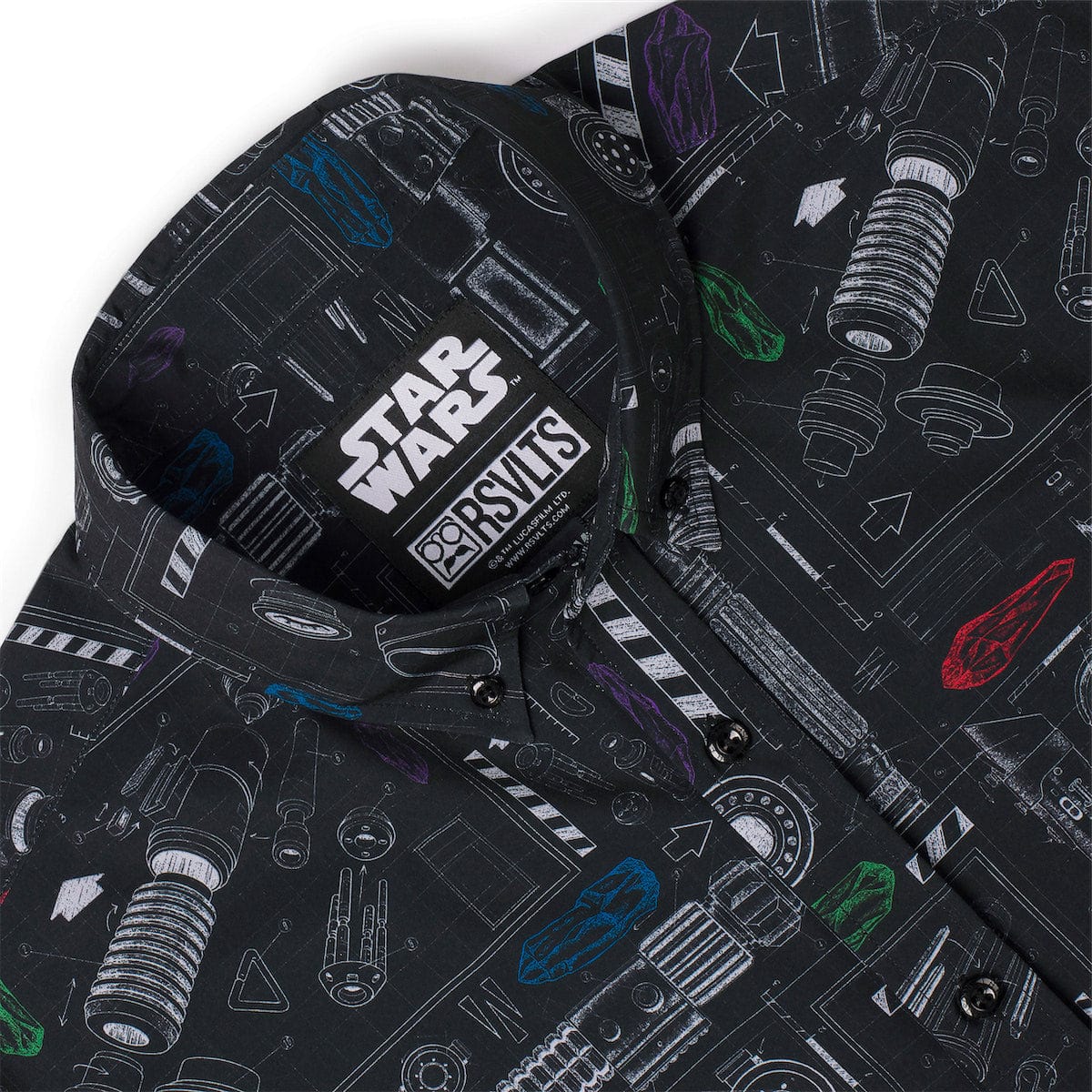 Star Wars™ "Saber Schematics" – KUNUFLEX Short Sleeve Shirt - Image 6