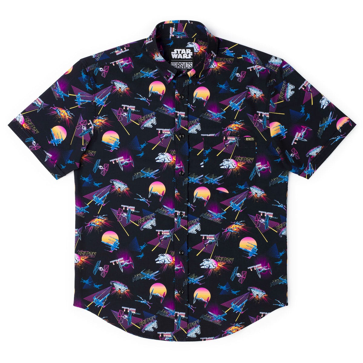 Star Wars™ "Synthwave Dogfight" – KUNUFLEX Short Sleeve Shirt - Image 5