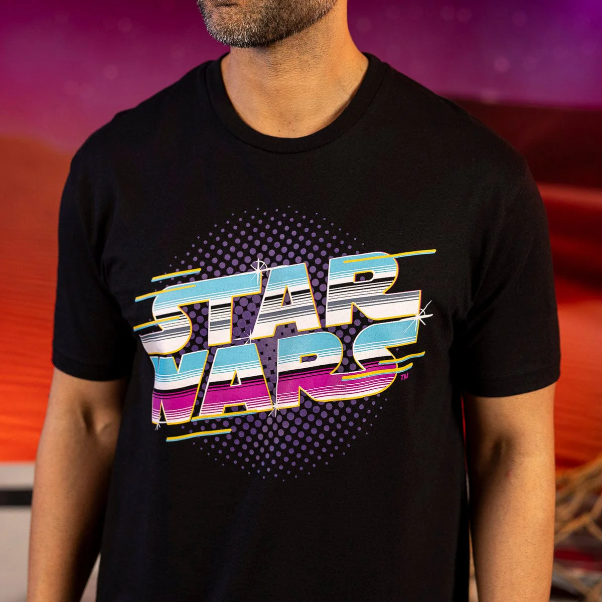 Star Wars™ "Synthwave Logo" – Crewneck Tee - Image 4