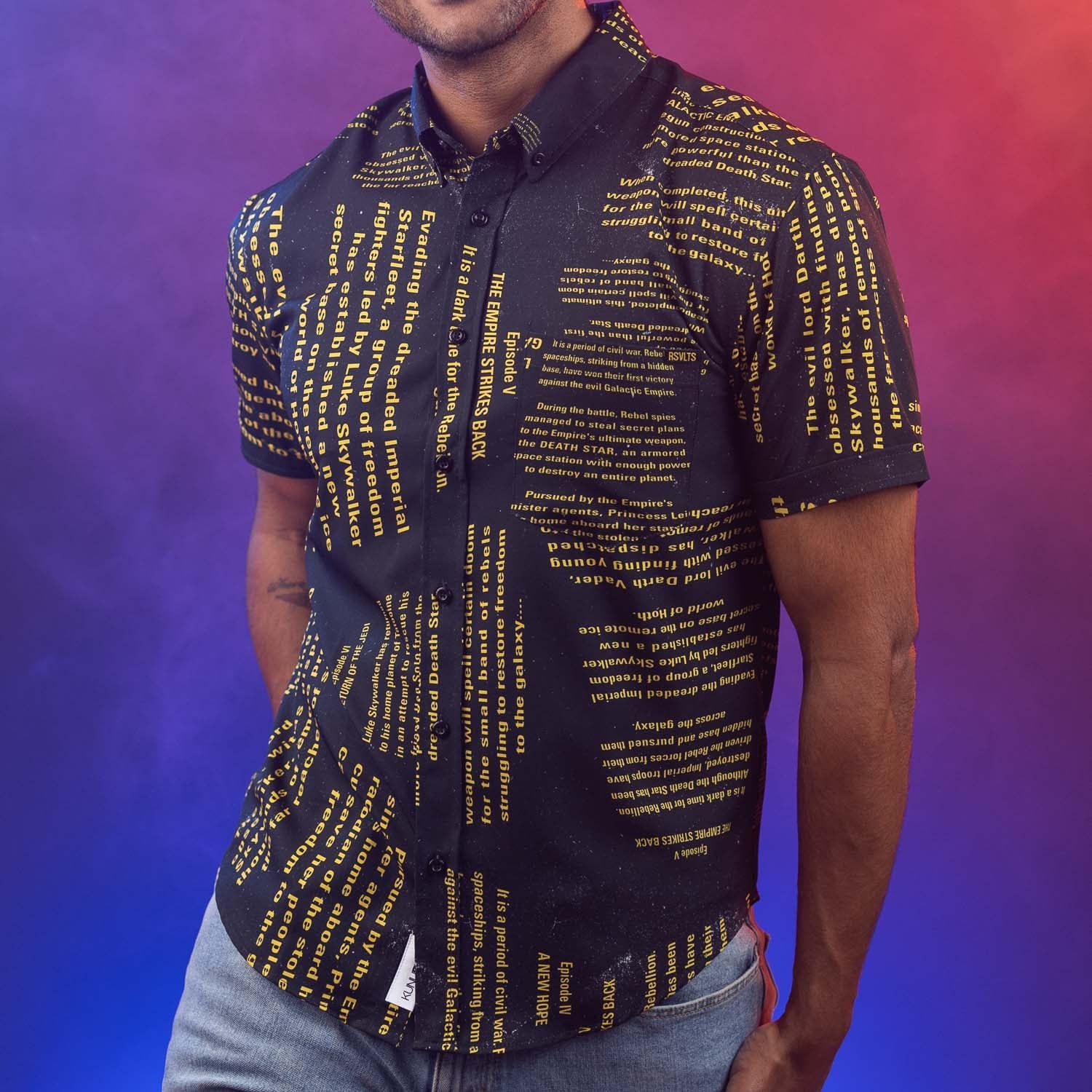 Star Wars™ "The Crawl" – KUNUFLEX Short Sleeve Shirt - Image 3