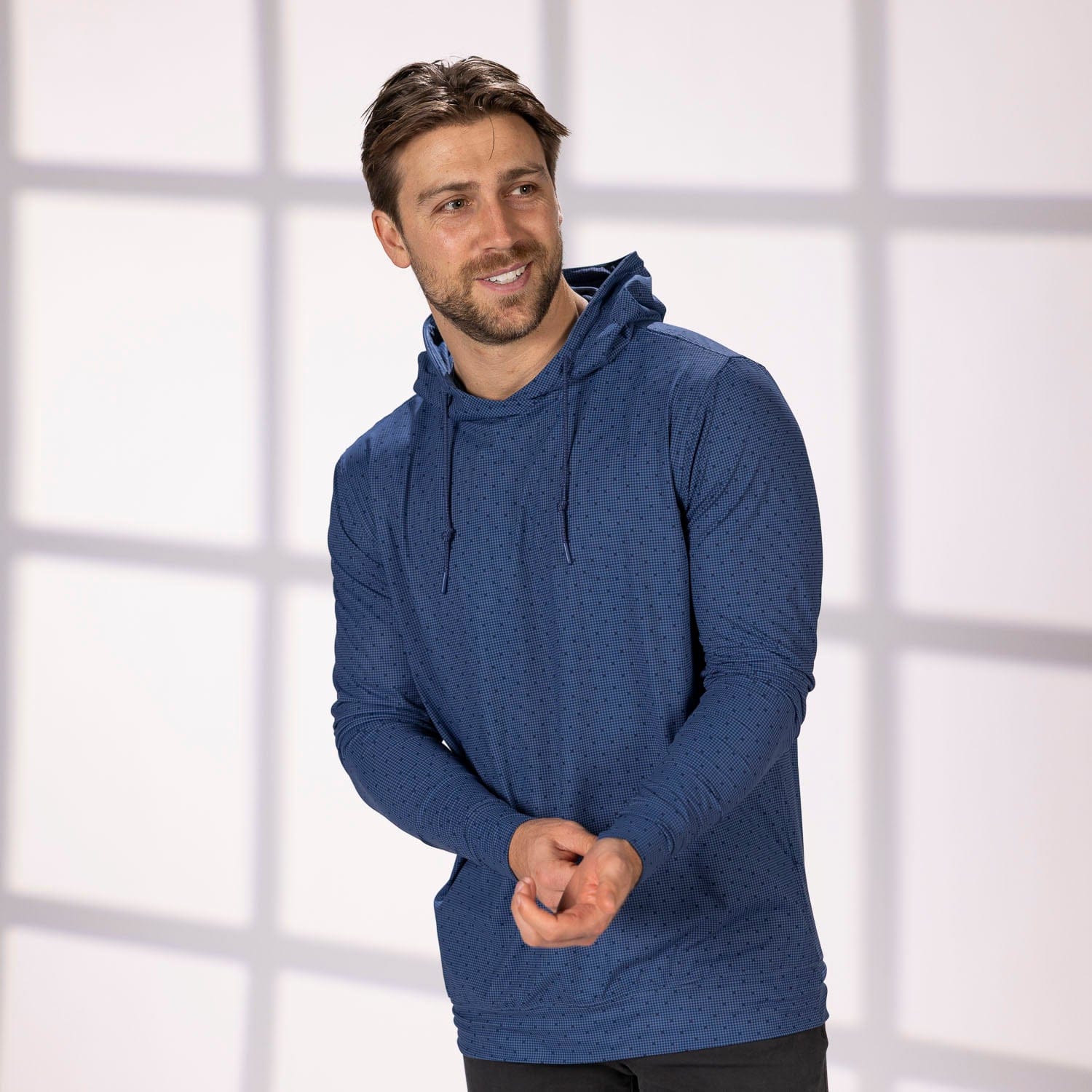 Static Slate Surge – Performance Hoodie - Image 3