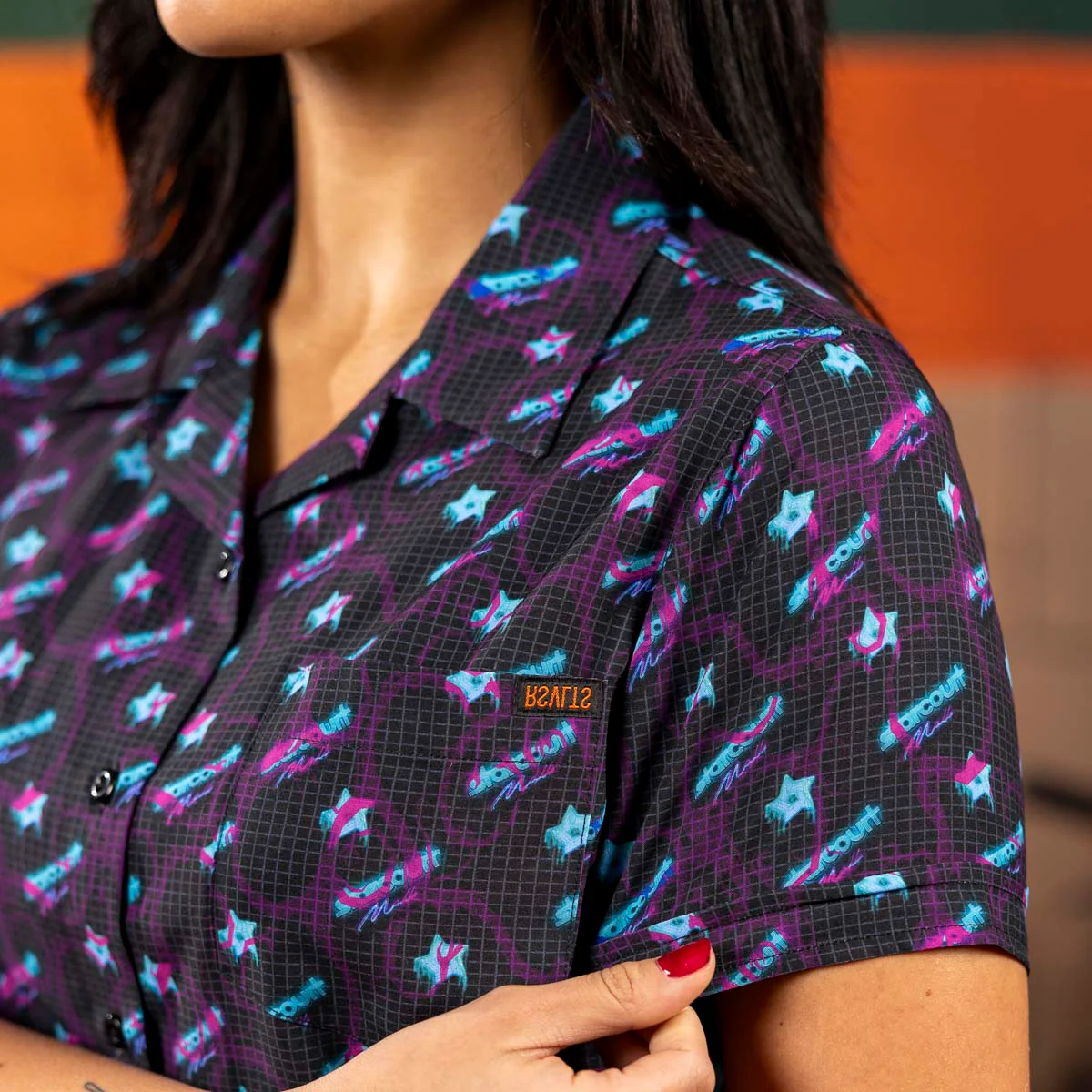 Stranger Things "Battle of Starcourt" – Women's KUNUFLEX Short Sleeve Shirt - Image 5