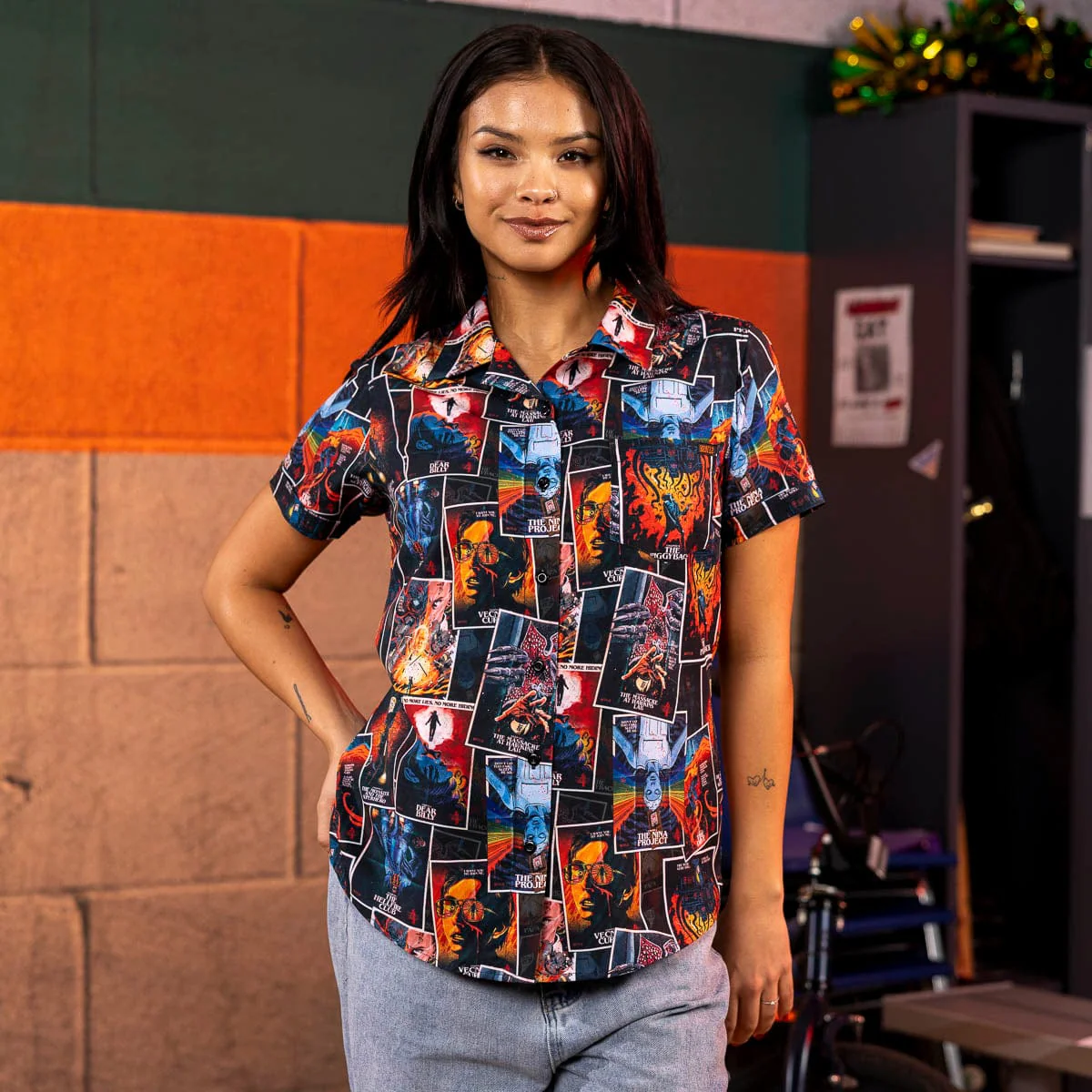 Stranger Things "The Art of Four" – Women's KUNUFLEX Short Sleeve Shirt