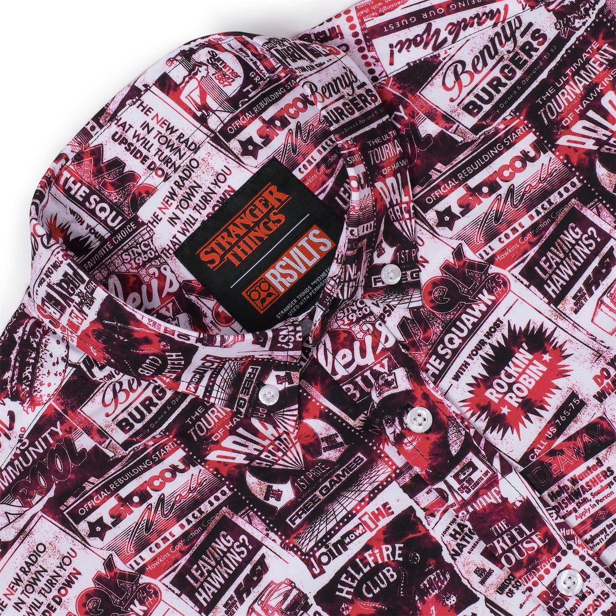 Stranger Things "The Hawkins Post" – KUNUFLEX Short Sleeve Shirt - Image 6