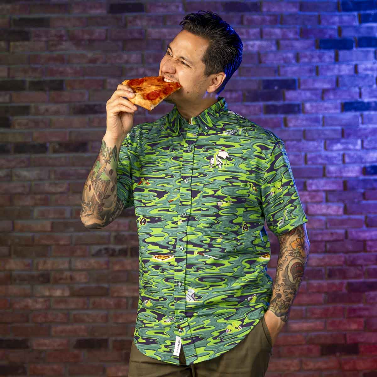 Teenage Mutant Ninja Turtles "Oozevelts" – KUNUFLEX Short Sleeve Shirt - Image 2