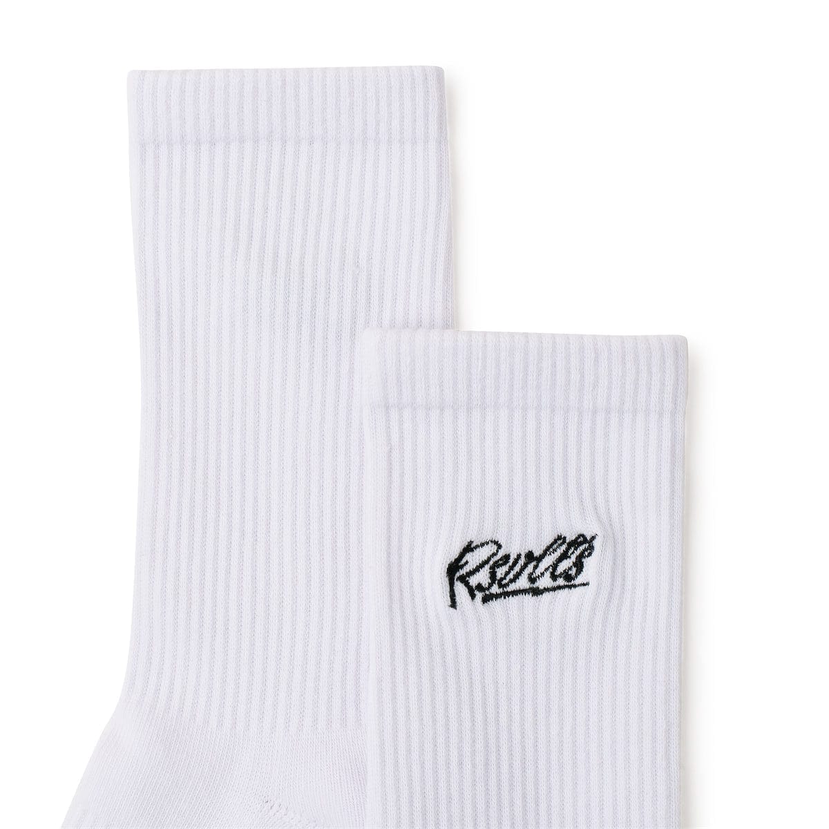 The Bolt (White) – Crew Socks - Image 2