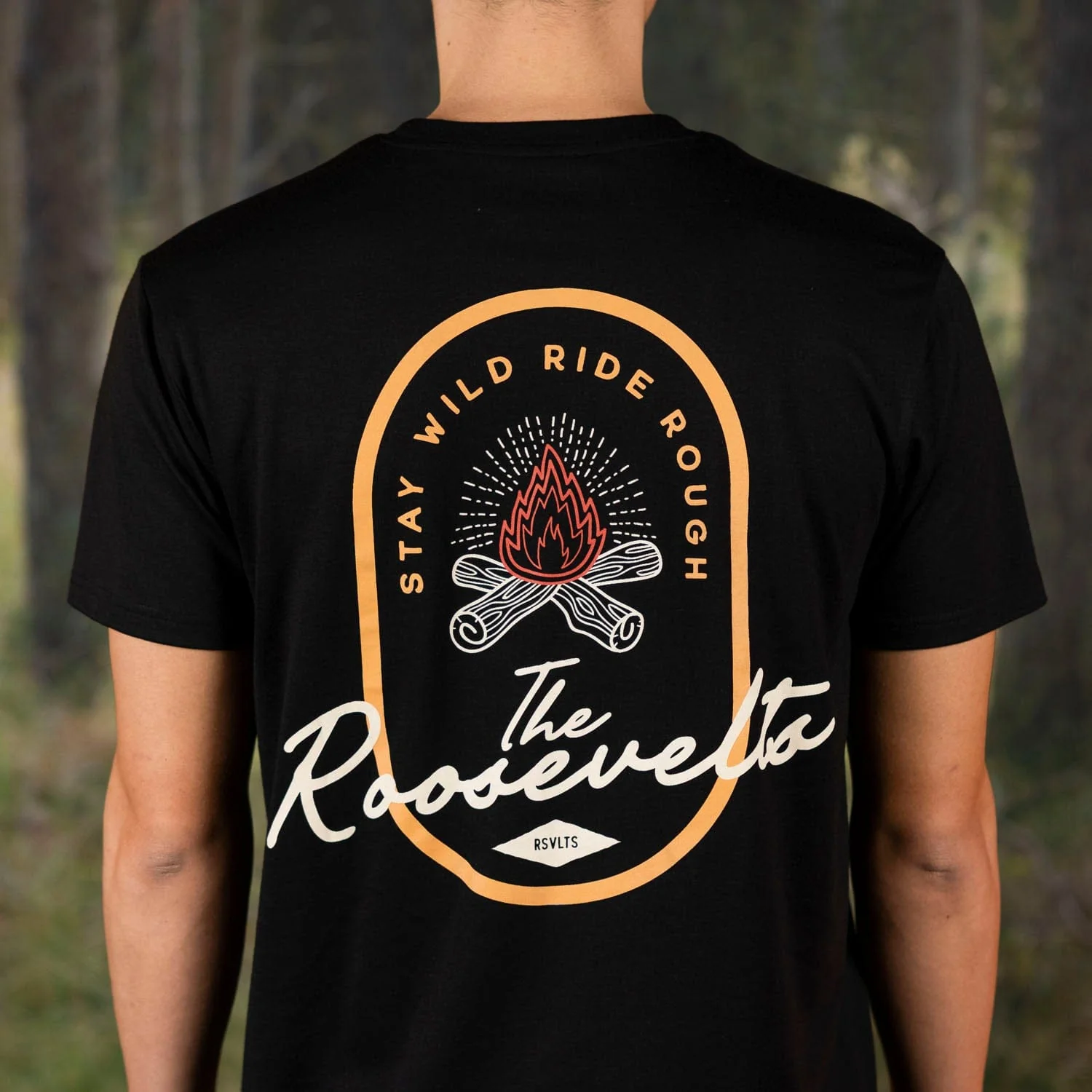 The Great Outdoors "Stay Wild Campfire" โ Crewneck Tee - Image 4