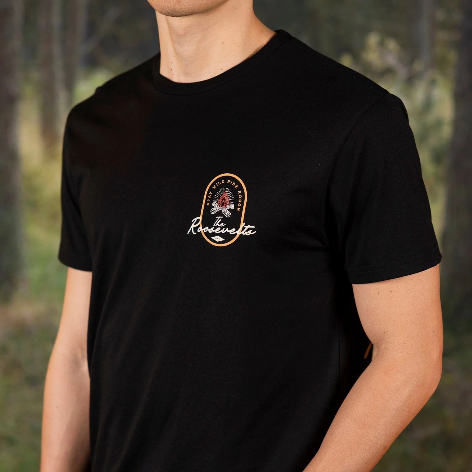 The Great Outdoors "Stay Wild Campfire" โ Crewneck Tee - Image 6