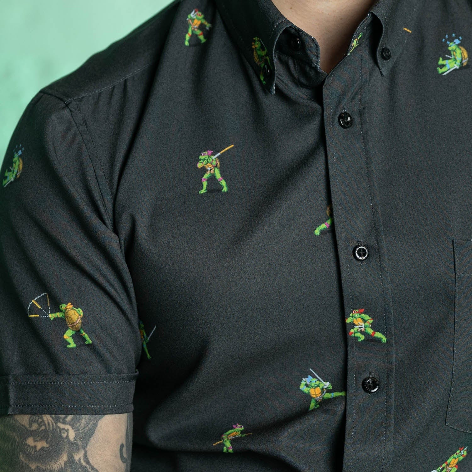 Teenage Mutant Ninja Turtles "Choose Your Turtle (At Night)" – KUNUFLEX Short Sleeve Shirt - Image 6