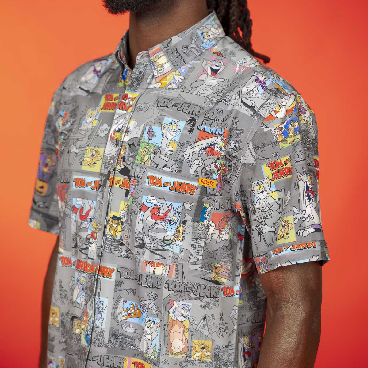 Tom and Jerry "Comic Chaos" – KUNUFLEX Short Sleeve Shirt - Image 4