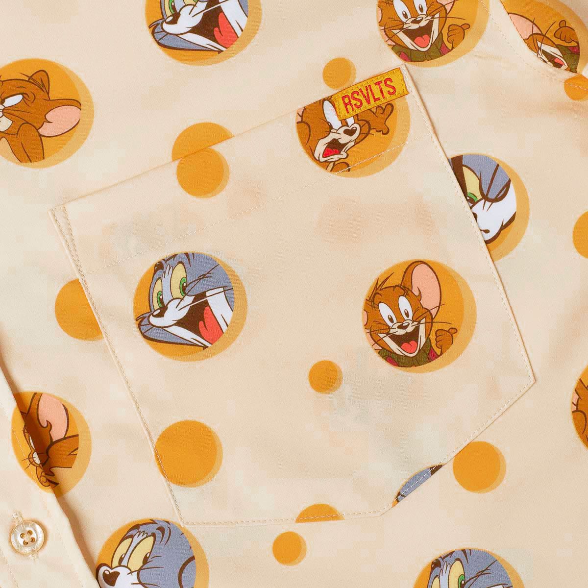 Tom and Jerry "Swiss Cheesin’" – KUNUFLEX Short Sleeve Shirt - Image 3