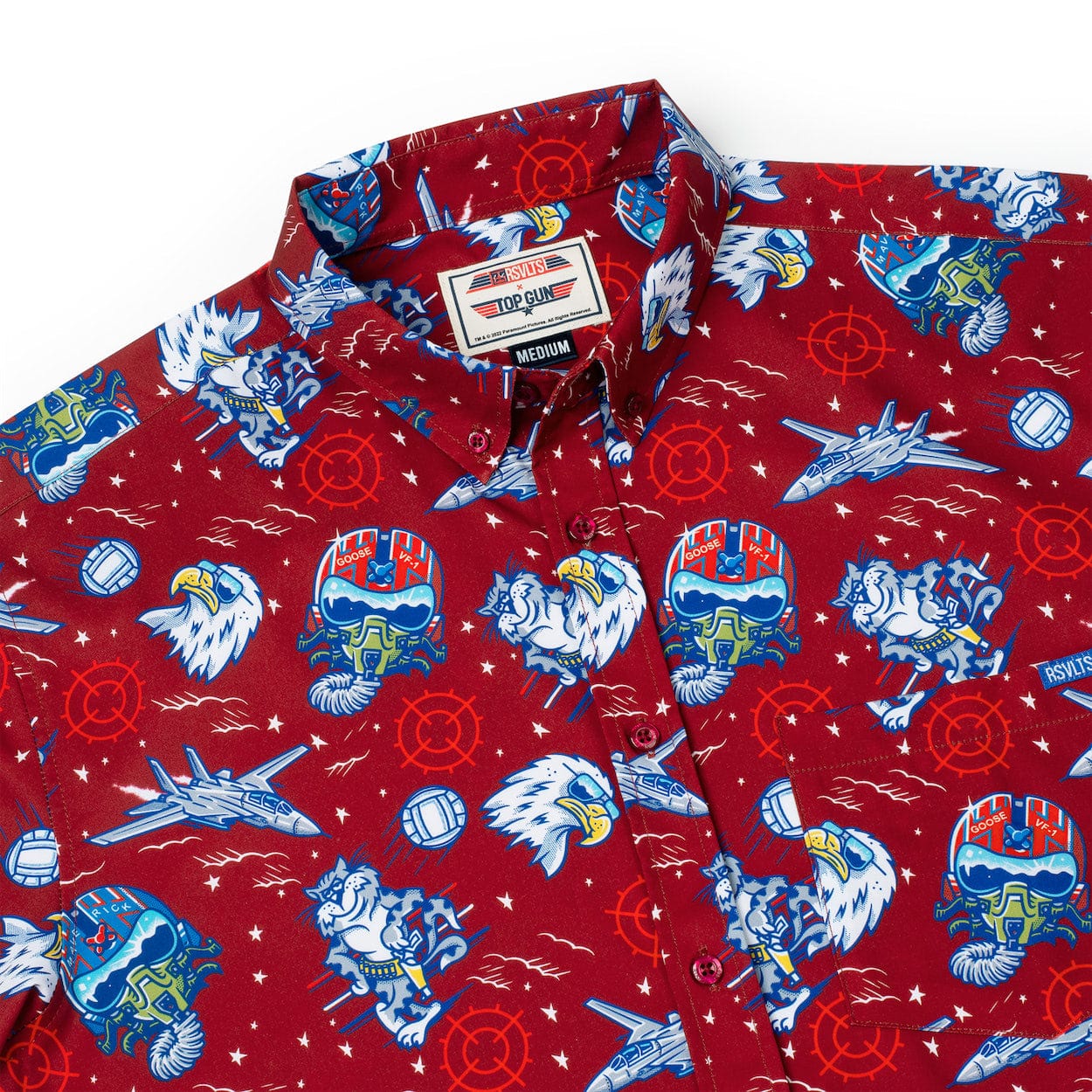 Top Gun "Wingman" (Red) – KUNUFLEX Short Sleeve Shirt - Image 6