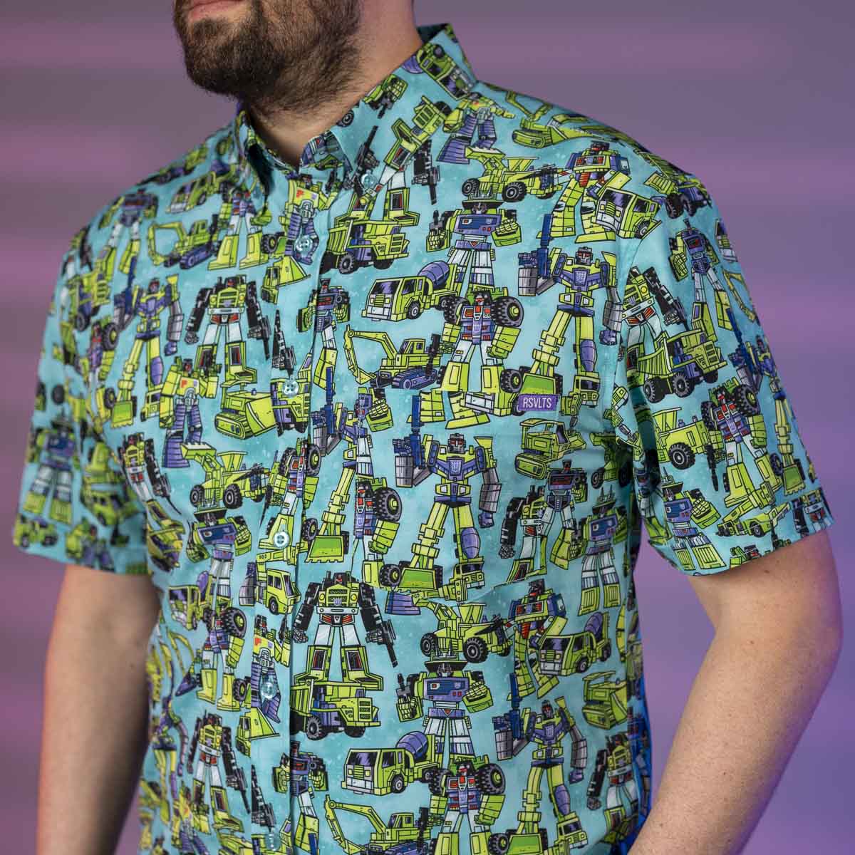 Transformers "Constructicon Crew" – KUNUFLEX Short Sleeve Shirt - Image 2