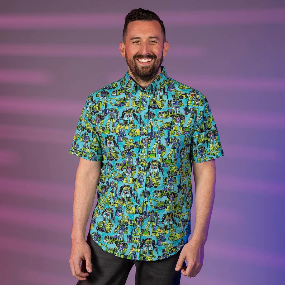 Transformers "Constructicon Crew" – KUNUFLEX Short Sleeve Shirt - Image 4
