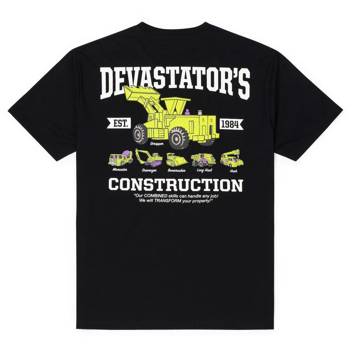 Transformers "Devastator’s Construction" – Crewneck Tee - Image 3