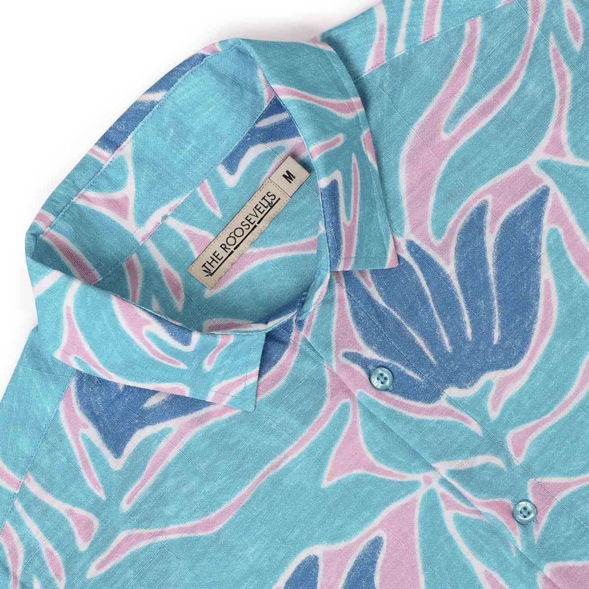 Turq Tropic – Bamboo Short Sleeve Shirt - Image 6