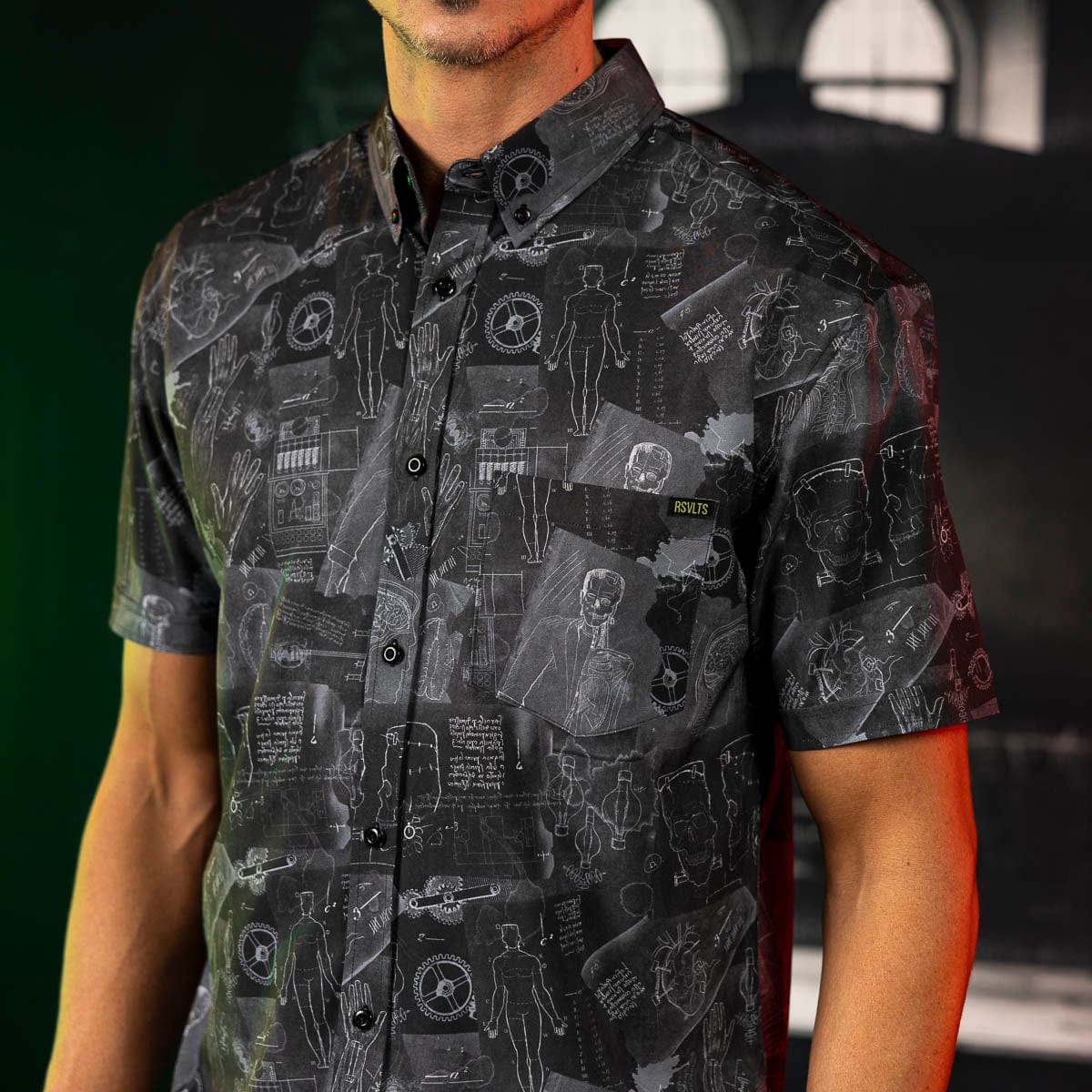 Universal Monsters "Making a Monster" – KUNUFLEX Short Sleeve Shirt - Image 4